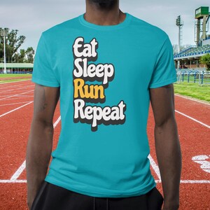 Eat sleep run repeat t shirt, Running shirt, Funny running t shirt, running gift, marathon shirt, runner shirt, runner gift