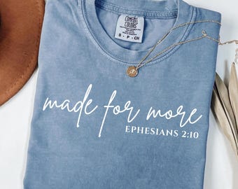 Christian Quote PNG: "Made for More" Faith-Based Design (Digital Download