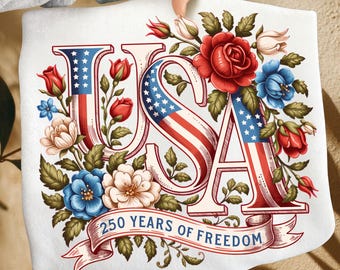 250 Years of Freedom America Semiquincentennial PNG, 250th Anniversary USA Flag, We The People