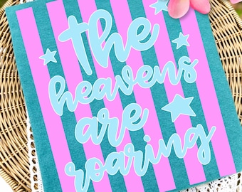 The Heavens Are Roaring PNG, Faith PNG, Religious PNG, Spring Png, Whimsy Png, Girly Png, Dainty Png, Stripes Png, Love Like Jesus Png