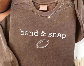 Bend And Snap PNG, Funny Football Quote Shirt Design, Minimalist Game Day Sublimation, Trendy Football Mama PNG, Touch down Game Day Png