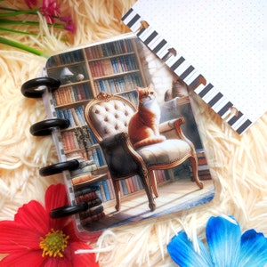 Cat Lover Mini Discbound Notebook: Personalized Micro Journal