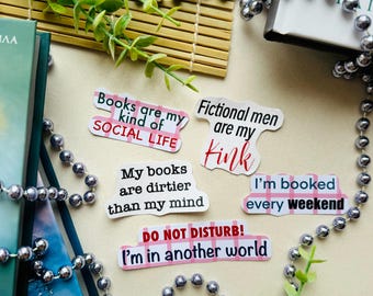Dirty Books Stickers Set: Spicy Romance Kindle Decals
