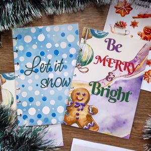 Сhristmas gingerbread watercolor happy planner cover, mini happy planner, micro notes notebook, discbound planner, black friday sale
