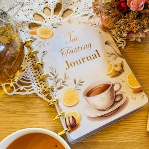 Tee ist das Lebenselixier, teatäglicher Tracker, Tea Time Journal, süßer Tee, Nachmittagstee, Teekarte, Buch Tee, Geschenk für Teeliebhaber, Teerezepte