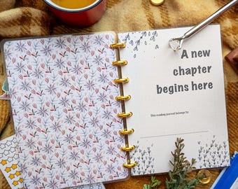 Book Rating Journal: A5 Reading Tracker with Stickers