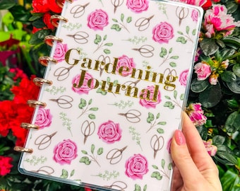 Gardening journal, botanical journal, garden organizer, plant profile card, plant tracker, plant watering discbound planner, gardening gifts