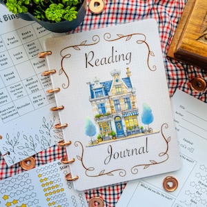 Mystic book review journal, physical reading planner, book rating journal, book accessories, reading tracker,reading journal,book lover gift