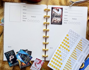 Reading journal, book review journal, reading tracker, reading review, reading notebook, book lover gift, christmas gift idea