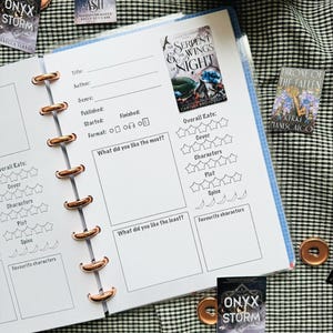 Mysteriöses Buchkritik Journal, 2025 Lesejournal, Buchlogbuch, Buchbewertungs Journal, Buch Accessoires, Lesenotizbuch, Buchkritikblatt