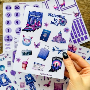 Planner stickers, sticker sheet, journal stickers, 2025 stickers , sticker set, water bottle sticker, llama stickers, book accessories