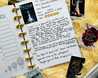 Discbound Book Club Reading Journal: Custom Planner, Bookish Gift