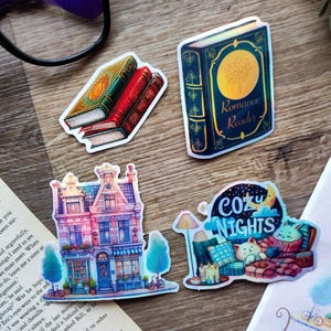 Boek vinylstickerset, plakboeksticker, aangepaste holografische stickers voor planner, cadeau voor haar, kerstcadeau, black friday-uitverkoop