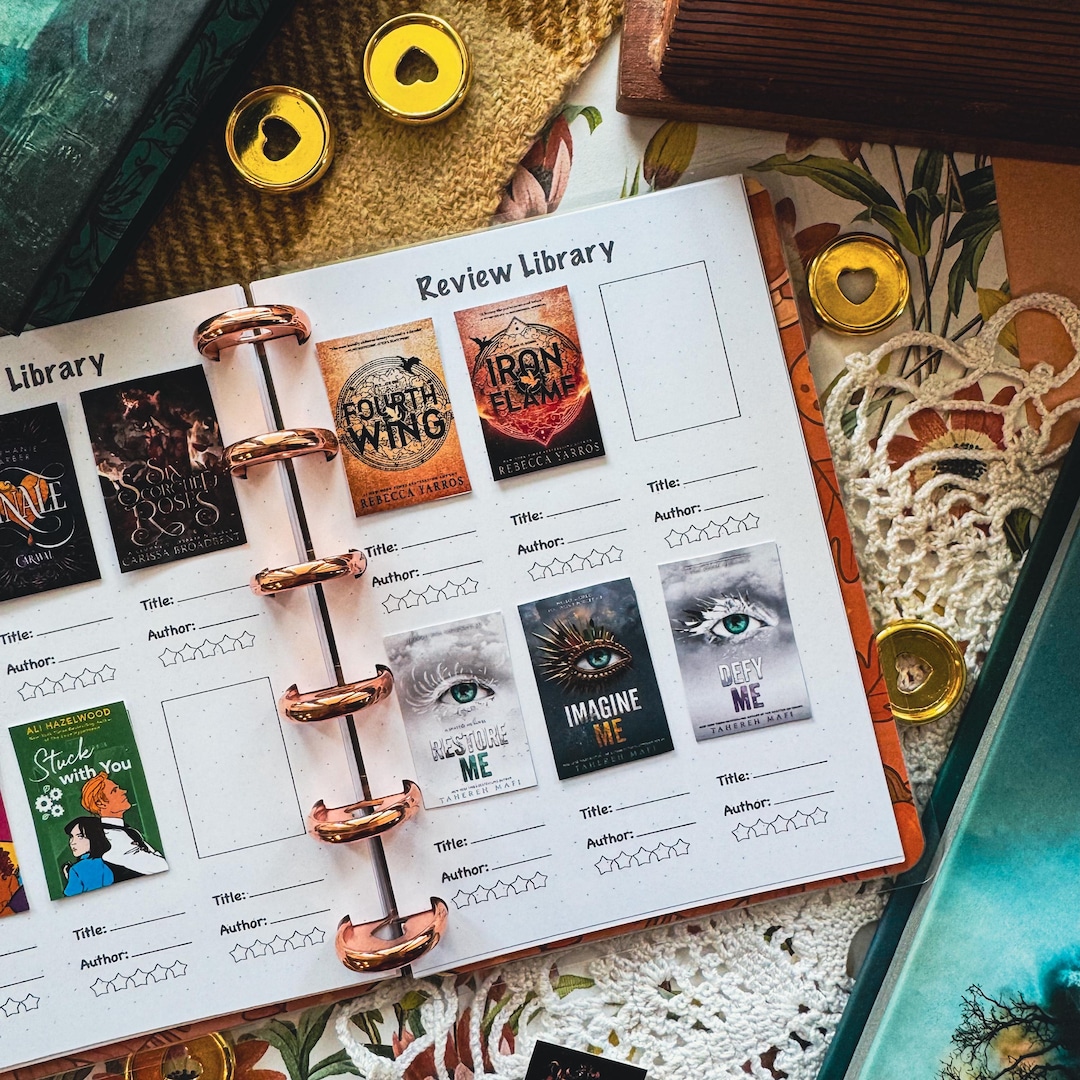 Cozy Fall Reading Journal, Autumn Book Tracker, Discbound Reading ...