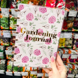 Quaderno luminoso per piante, diario botanico 2025, calendario delle piantagioni, pianificazione del giardino, libro personalizzato per il giardino, scheda profilo pianta, organizzatore per il giardino