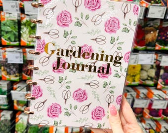 Bright plant notebook, 2026 botanical journal, planting calendar, garden planning, custom garden book, plant profile card, garden organizer