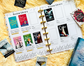 Reading notebook, book review journal, reading tracker, physical planner, book accessories, booktok gift, gift for reader, book lover gift