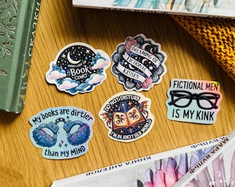 Dark Romance Book Stickers: Spicy Kindle Decals, Planner Stickers