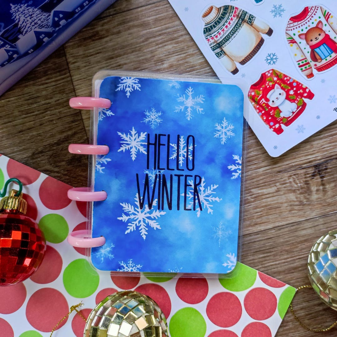 Winter Snowflake Mini Notebook: Kids' Dot Grid Planner - Etsy
