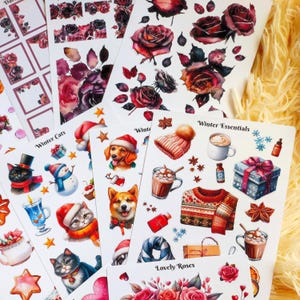 Pacchetto di adesivi esclusivi, adesivi per bottiglie d'acqua, fogli di adesivi, set di 50 adesivi, regalo per amanti dei libri, accessori per libri, decalcomania per album