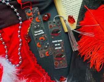 Spicy Acrylic Bookmark: Smut Reader Gift, Book Lover Accessory
