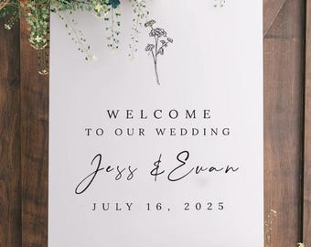 Wedding Welcome Sign