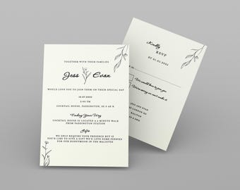 Elegant Wedding Invitations: Personalised Custom Design