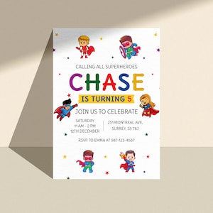 5th Birthday Party Invitations
