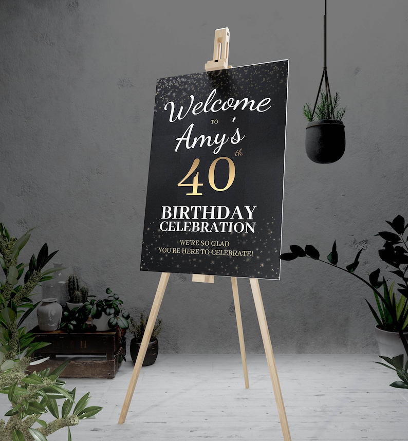 40th Birthday Welcome Sign Etsy 40th-birthday-welcome-sign-etsy
