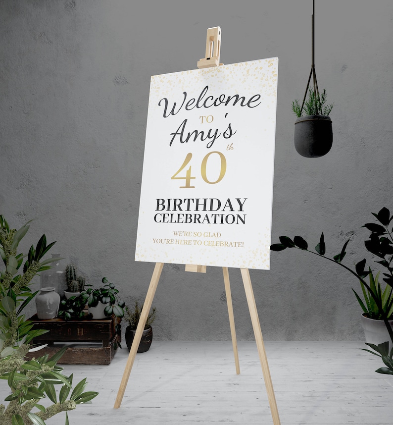 40th Birthday Welcome Sign Etsy 40th-birthday-welcome-sign-etsy