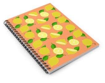 Lemons Spiral Notebook (Orange)