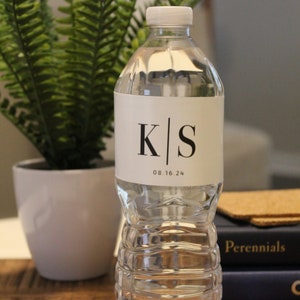 Etichette per bottiglie d'acqua per matrimonio / Etichetta adesiva per bottiglia d'acqua per festa di benvenuto e cena di prova / Idea regalo per borsa di benvenuto per gli ospiti / Idea per matrimonio personalizzata