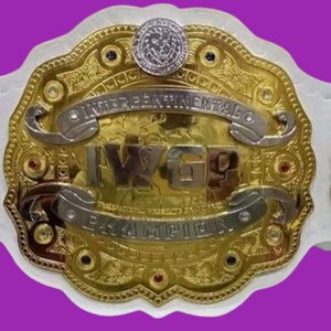 IWGP WORLD HEAVYWEIGHT wrestling championship title belt