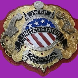 IWGP WORLD HEAVYWEIGHT wrestling championship title belt