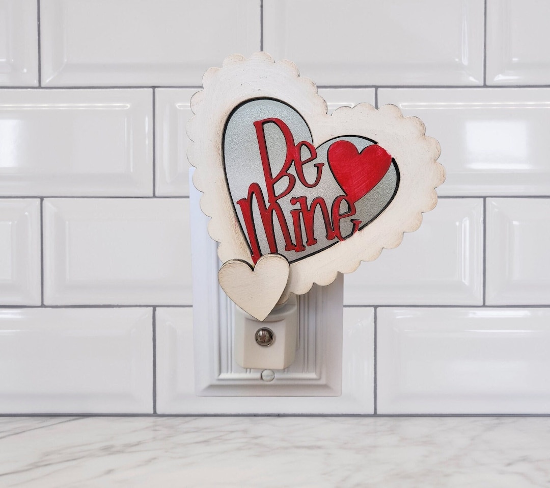 Valentine Night Light, LED Night Light, Dusk Till Dawn Be Mine Night