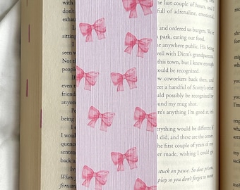 bow linen bookmark