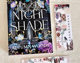 nightshade linen bookmarks