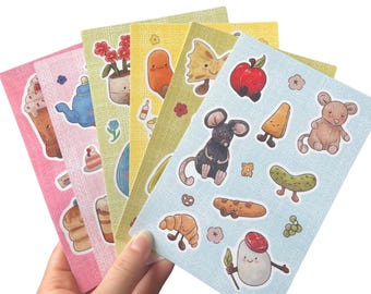 Peluches de Jelly Cat: ¡Hojas de pegatinas!