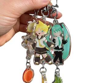 Miku y sus amigos: ¡Llaveros acrílicos de Vocaloid!