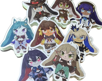 Honkai x Pom-Pom: adesivi in vinile fustellati HSR!