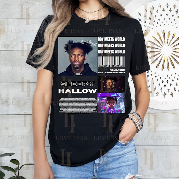 Vintage Sleepy Hallow T-shirt,Sleepy Hallow Album TShirt,Boy Meets World Album TShirt,Artist Album TShirt,Sleepy Hallow Merch,Tour