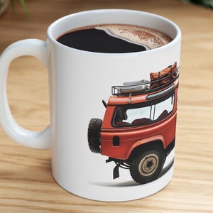 Vintage Land Rover Disco Off Road All Terrain Overlander Truck Lover 11oz Ceramic Mug
