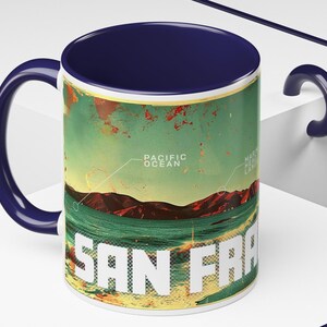 San Francisco Coffee Lover Mug Adventure Lifestyle Golden Gate Bridge Perfect for Travel Enthusiasts Unique SF Gift 11oz Accent Coffee Mug