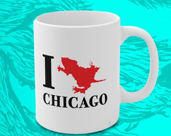 Rat Hole Chicago Mug, Chicago Rat Hole cup Chicago gift mug Chicago flag 11oz