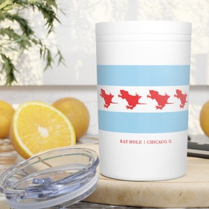 Rat Hole Chicago Tumbler, Chicago Rat Hole Cup, Vacuum Insulated Tumbler, 11oz, Chicago Gift, Chicago funny Gift