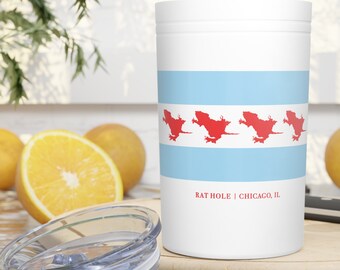 Rat Hole Chicago Tumbler, Chicago Rat Hole Cup, Vacuum Insulated Tumbler, 11oz, Chicago Gift, Chicago funny Gift