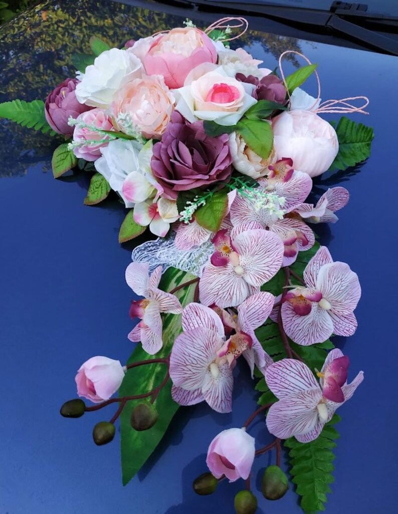 Car Back Roses Wedding Car Decoration, Car Decoration Kit, Silk Roses for Cars ...