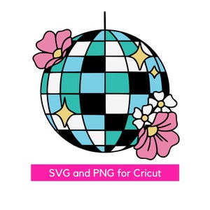Disco ball svg, discoball svg and png, disco ball for cricut