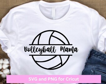 Volleyball Mom SVG, Volleyball Mama SVG, SVG et png pour téléchargement numérique