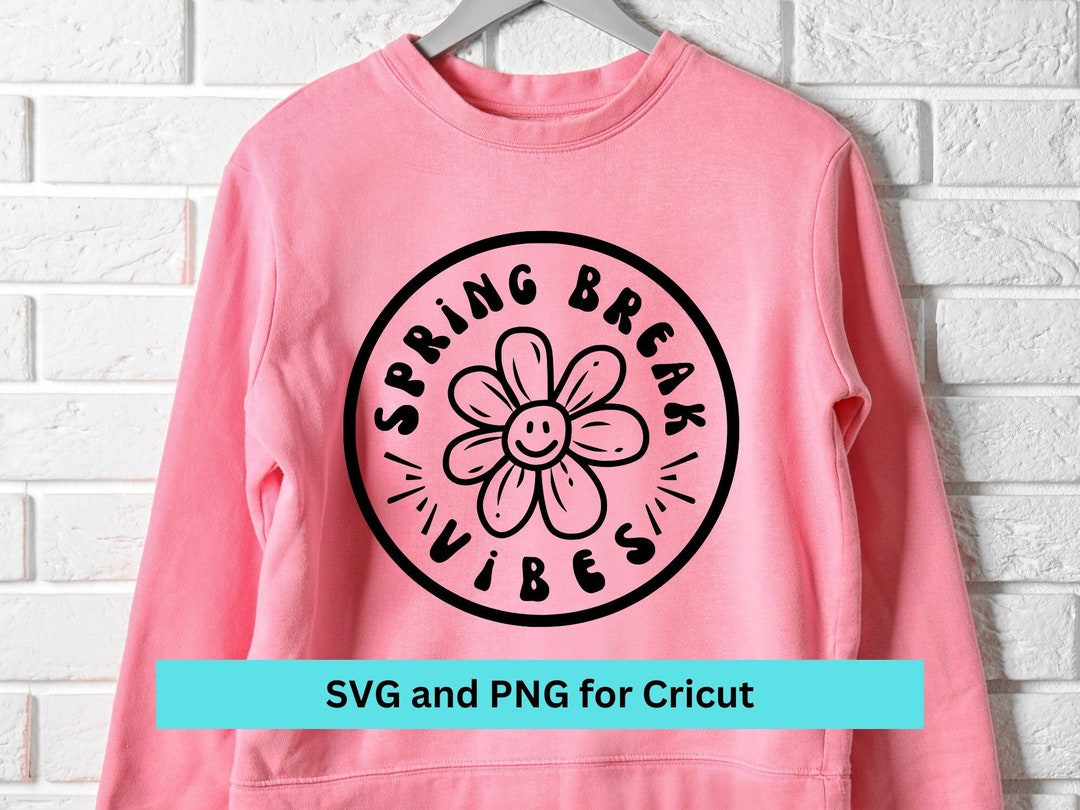 Spring Break Smiley Spring Break SVG, Spring Break Png, Smiley Daisy Svg, Smiley Daisy Png ...